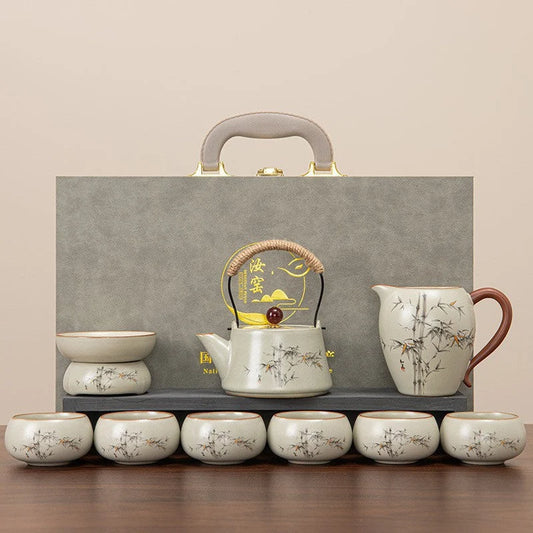 Ru Kiln Celadon Gongfu Tea Set main product photo for ceramic gongfu tea set