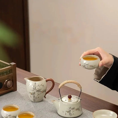 Ru Kiln Celadon Gongfu Tea Set product gallery photo 5 for ceramic gongfu tea set