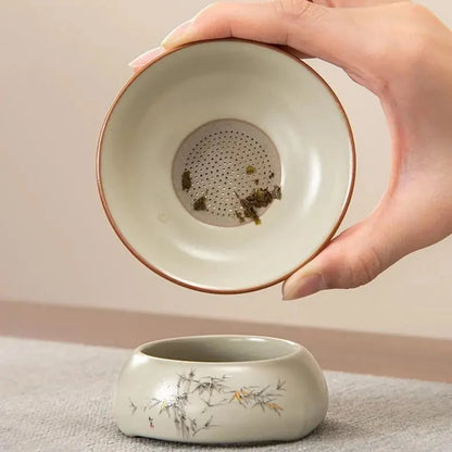 Ru Kiln Celadon Gongfu Tea Set product gallery photo 9 for ceramic gongfu tea set