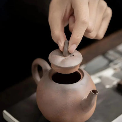 Rustic Chinese Stoneware Tea Set with Gift Box product gallery photo 12 for ceramic gongfu tea set