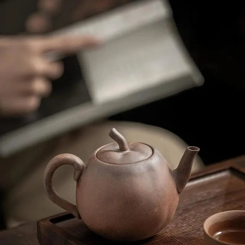 Rustic Chinese Stoneware Tea Set with Gift Box product gallery photo 14 for ceramic gongfu tea set