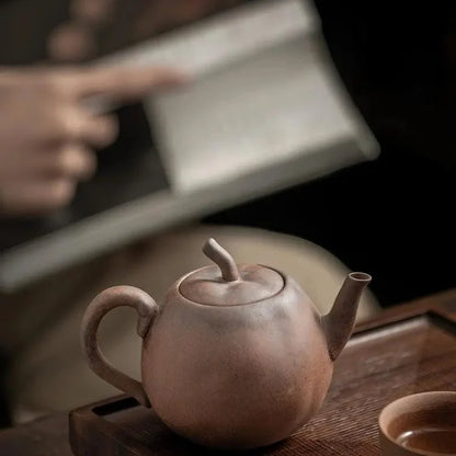 Rustic Chinese Stoneware Tea Set with Gift Box product gallery photo 14 for ceramic gongfu tea set
