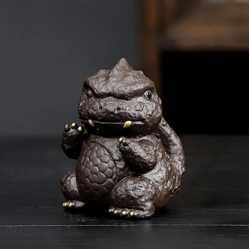 Cute Dinosaur Tea Pets detail photo 3 for gongfu tea pet