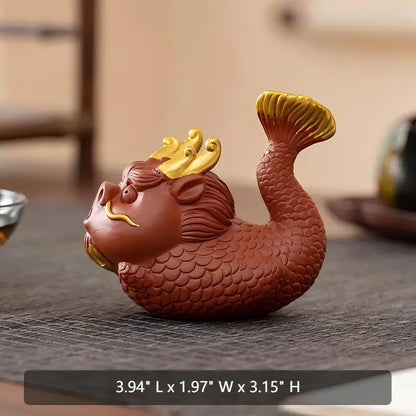 Bubble-Blowing Dragon Tea Pets detail photo 2 for gongfu tea pet
