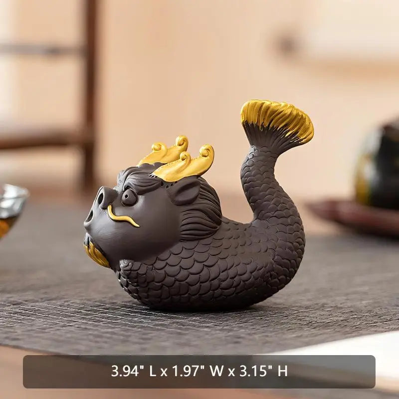 Bubble-Blowing Dragon Tea Pets detail photo 3 for gongfu tea pet