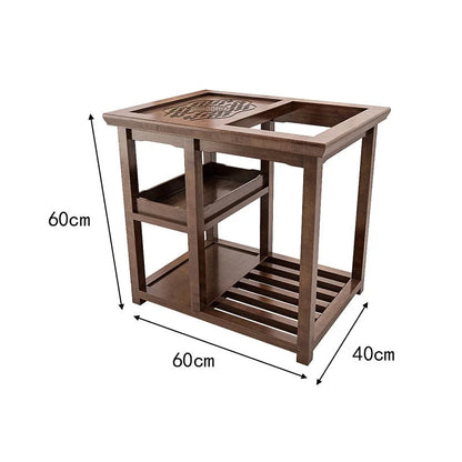 Solid Wood Chinese Gongfu Tea Table with Chairs product gallery photo 8 for gongfu tea table