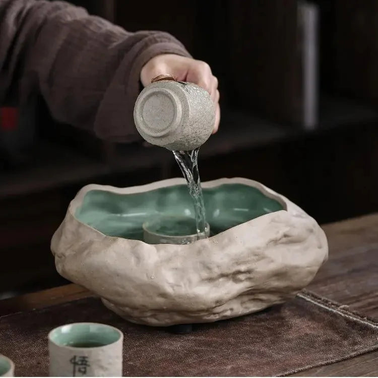 Wabi-Sabi Ceramic Gongfu Tea Set product gallery photo 15 for ceramic gongfu tea set