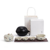 Zen Portable Tea Set with Travel Case — Chinese Ruyao Teapot, Pitcher & Cup Set