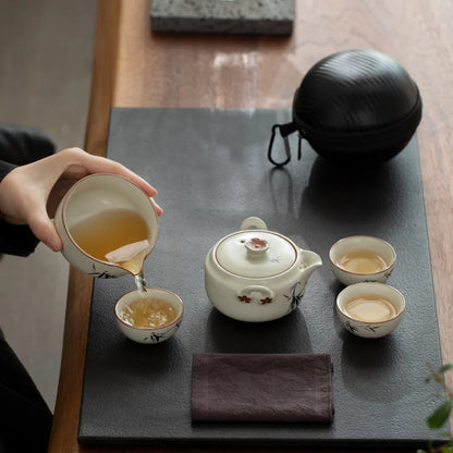 Zen Portable Tea Set with Travel Case product gallery photo 6 for travel tea set