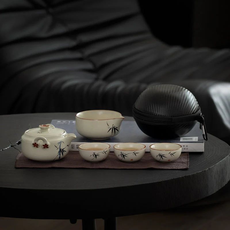 Zen Portable Tea Set with Travel Case product gallery photo 8 for travel tea set