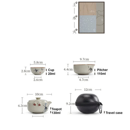 Zen Portable Tea Set with Travel Case product gallery photo 11 for travel tea set